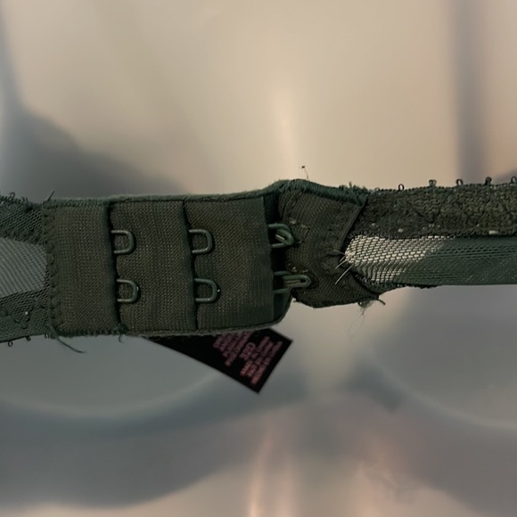 Victoria's Secret Dream Angels Push Up Bra Dark Green Lace Overlay 32D - Picture 12 of 16